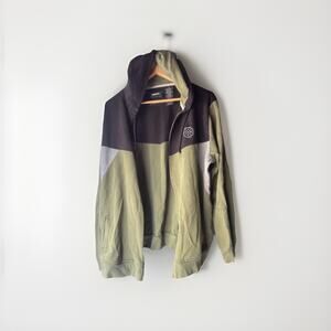 Vintage Tony Hawk Men’s Full Zip Hoodie Green Black Gray Size Large Casual Skate